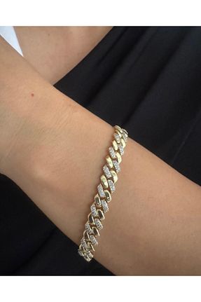 دستبند استیل (فولاد) زرد زنانه استیل (فولاد) Chiaro Accessory - کد 928411107