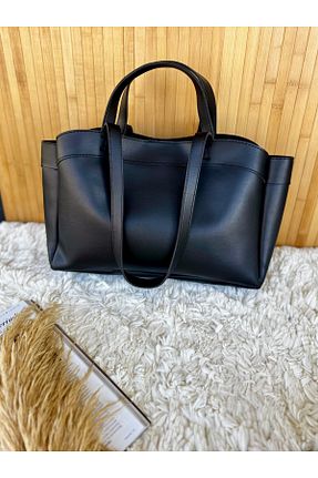 کیف دوشی مشکی زنانه چرم مصنوعی SHERON BAG - کد 927449500