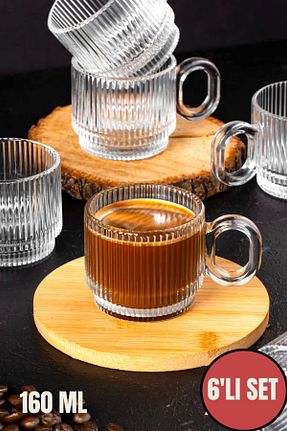 فنجان قهوه سفید 6 نفره MEDUSHOP - کد 927703830