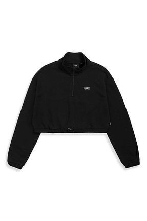 سوئیشرت مشکی زنانه ساده Vans - کد 153419875