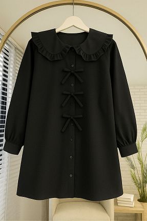 پیراهن حجاب مشکی زنانه Relaxed HİFADEN - کد 928850157