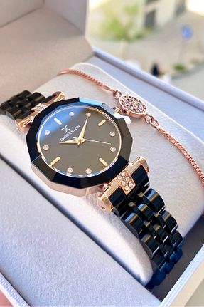 ساعت مچی مشکی زنانه 31-34 میلی متر Daniel Klein - کد 929052059