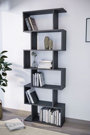 قفسه کتاب مشکی 192 سانتی متر Urban Nouk - کد 764522474