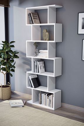 قفسه کتاب سفید 192 سانتی متر Urban Nouk - کد 764522691