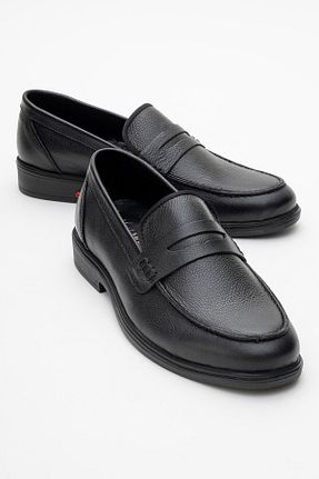 کفش کلاسیک مشکی مردانه چرم خالص maximoda - کد 928888189