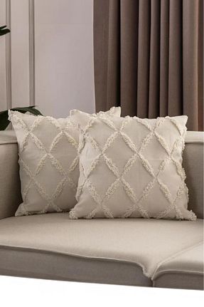 کوسن و روکش کوسن بژ پلی استر Markaev - کد 926213366