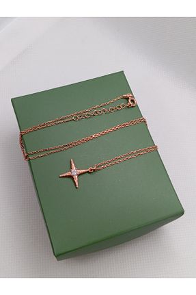 گردنبند نقره صورتی زنانه 925 عیار Kjewelry - کد 928894824