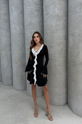لباس مشکی زنانه بافت Lesa Wear - کد 898080878