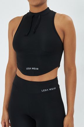 سوتین ورزشی مشکی زنانه لیکرا Lesa Wear - کد 898279470