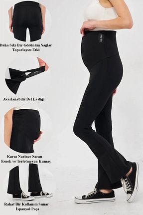 ساق شلواری بارداری مشکی زنانه بافت Lesa Wear - کد 862768488