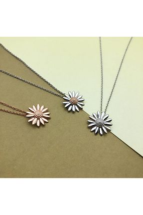 گردنبند نقره طوسی زنانه 925 عیار CLOVERS - کد 928904193