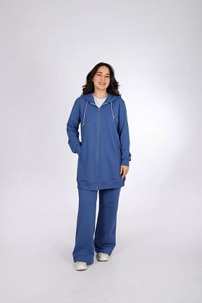 ست گرمکن حجاب آبی زنانه رگولار Butik - کد 922481058