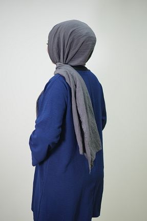 روسری طوسی پنبه ای HABİCH BUOTİQUE - کد 928908201