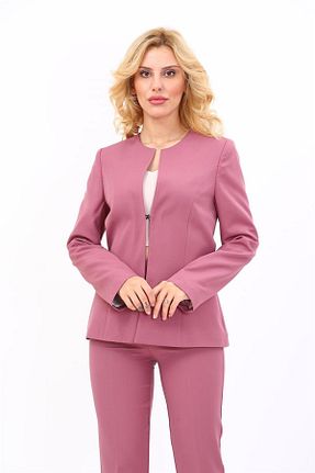 کت صورتی زنانه Blazer ÖNDER ÖZSOY - کد 928912808