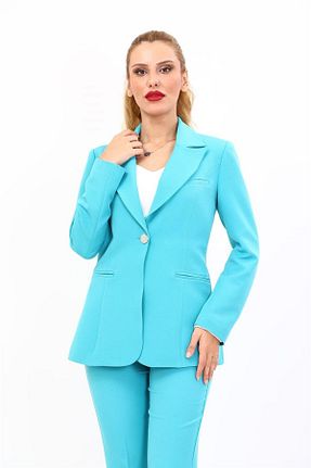 کت فیروزه ای زنانه رگولار ÖNDER ÖZSOY - کد 928912773