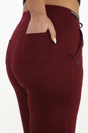 شلوار زرشکی زنانه پنبه ای EXİTLİNE - کد 931100307