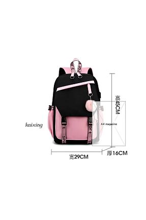 کیف مدرسه رنگی بچه گانه پارچه ای Hello Kitty - کد 897012479