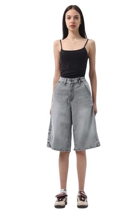 شلوارک و برمودا طوسی زنانه رگولار DEEFWEAR - کد 928924735