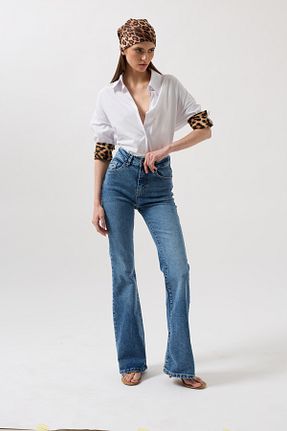 شلوار جین آبی زنانه پاچه لوله تفنگی Black Fashion - کد 929178451