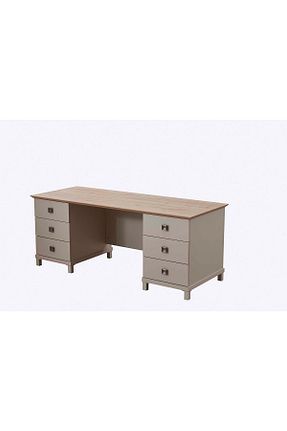 میز اداری بژ 75 سانتی متر Cesur Mobilya - کد 929179008
