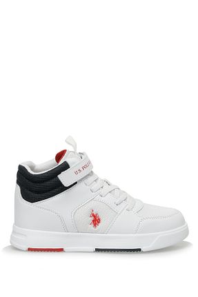 کفش اسنیکر سفید بچه گانه بند دار U.S. Polo Assn. - کد 747147630