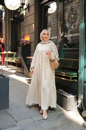 لباس بژ زنانه بافتنی LOCCO - کد 929179675