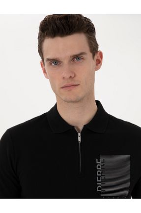 پولوشرت قهوه ای مردانه پنبه ای Pierre Cardin - کد 928949103