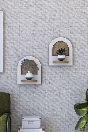 قفسه دیواری سفید 12 cm AYKOL MOBİLYA - کد 928960665