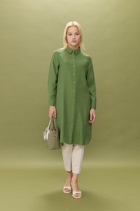 تونیک حجاب سبز زنانه بافتنی Nihan - کد 929181845