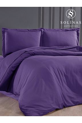 روتختی دونفره بنفش پنبه - ساتن Solinas Collection - کد 917822409