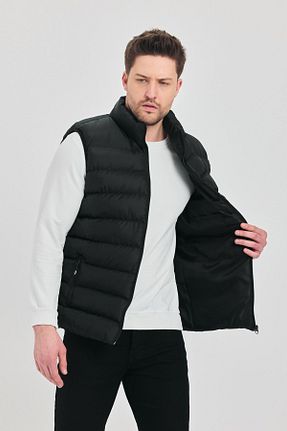 جلیقه مشکی مردانه رگولار DAMGA JEANS - کد 928960174