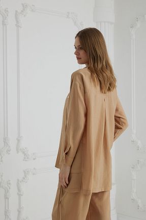 ست بالاتنه و پائین تنه قهوه ای زنانه جین Moodbasic - کد 827050717