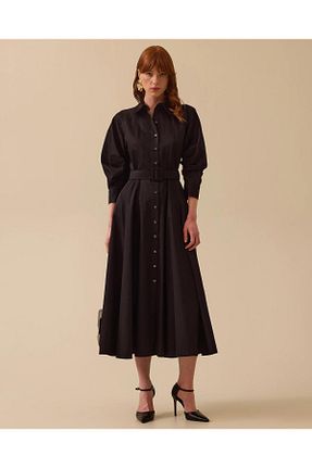 لباس مشکی زنانه بافتنی SEÇİL - کد 904315170