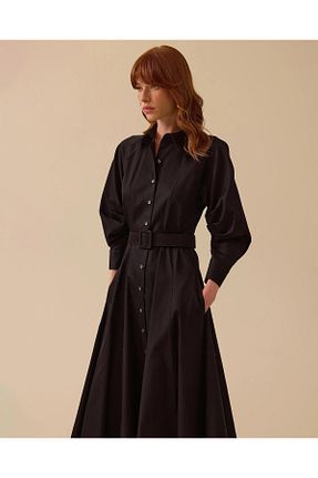 لباس مشکی زنانه بافتنی SEÇİL - کد 904315170