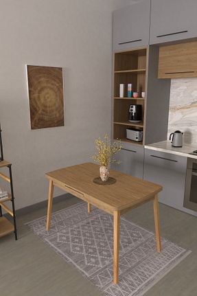 میز آشپزخانه صورتی MDF VİLİNZE - کد 768192090