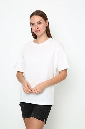 تیشرت سفید زنانه اورسایز Oasis - کد 928967449