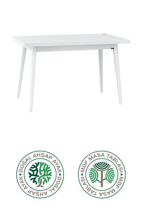 میز آشپزخانه سفید MDF VİLİNZE - کد 108567397