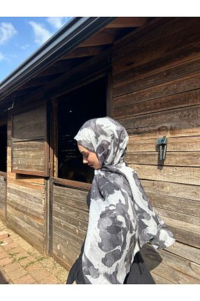شال مشکی زنانه پنبه ای Modakaşmir - کد 928969485