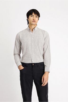 پیراهن سفید مردانه رگولار Kiğılı - کد 862076234
