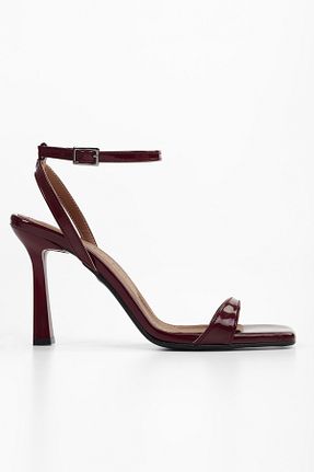 کفش پاشنه بلند کلاسیک زرشکی زنانه چرم مصنوعی Shoeberry - کد 926921974