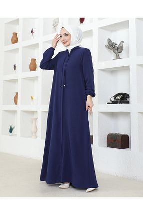 کلاه و ابایا سرمه ای زنانه رگولار Nevayla Moda - کد 928767528