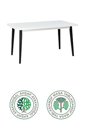 میز آشپزخانه سفید MDF VİLİNZE - کد 455832316