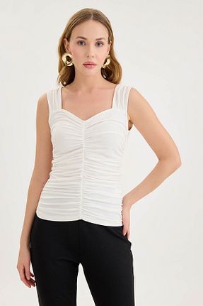 بلوز نباتی زنانه ساده Vitrin - کد 929001141