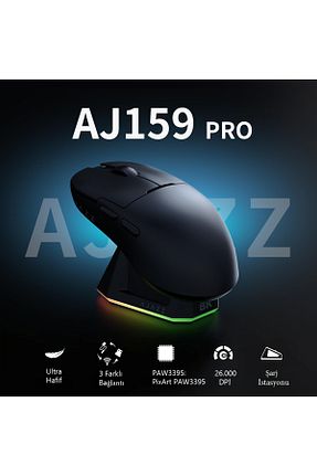 ماوس گیمر مشکی 15000 Dpi ve üstü Ajazz - کد 902259569