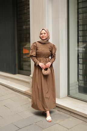 لباس قهوه ای زنانه بافتنی LOCCO - کد 929008771