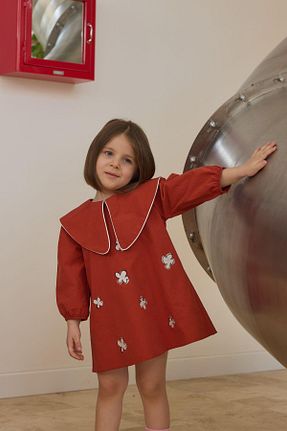 لباس نارنجی بچه گانه بافتنی Tics - کد 929194465
