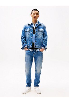 شلوار جین سرمه ای مردانه پاچه ساده Tommy Hilfiger - کد 929024128