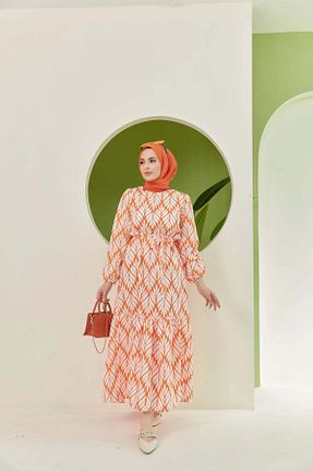لباس حجاب آبی زنانه اورسایز Genel Markalar - کد 130625754