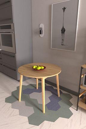 میز آشپزخانه صورتی MDF VİLİNZE - کد 282356247