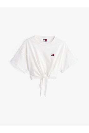 تیشرت طلائی زنانه رگولار Tommy Hilfiger - کد 925280561